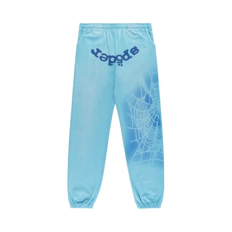 Sp5der OG Web V2 Spray Sweatpant Light Blue