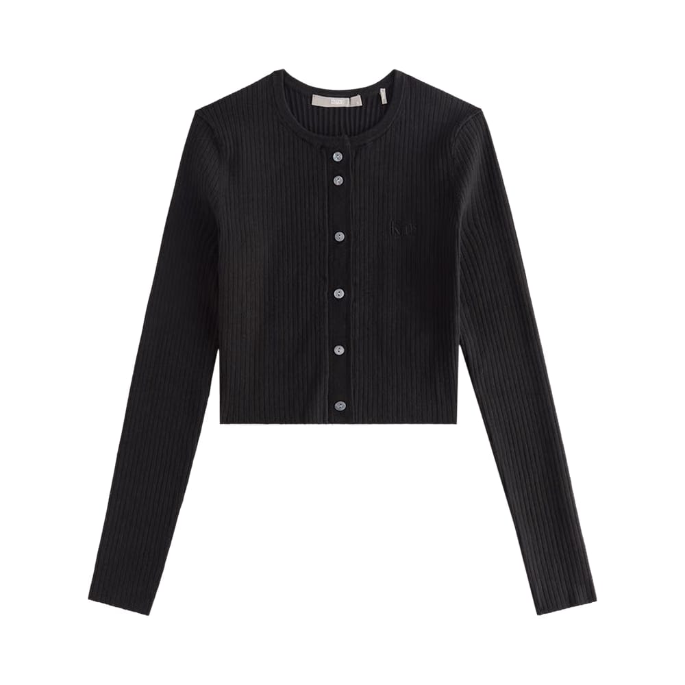 Kith Women Rib Knit Yvette Crop Cardigan Mass