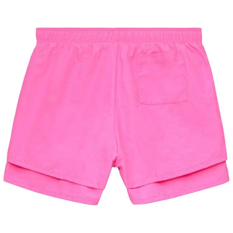 Sp5der OG Web Double Layer Shorts Pink