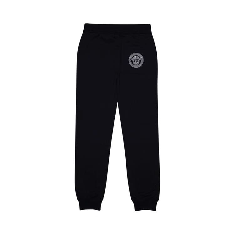 Versace Embroidered Medusa Sweatpants Dark Blue
