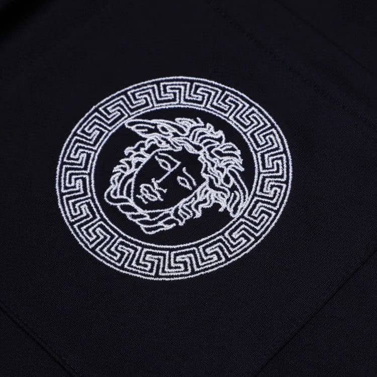 Versace Embroidered Medusa Sweatpants Dark Blue
