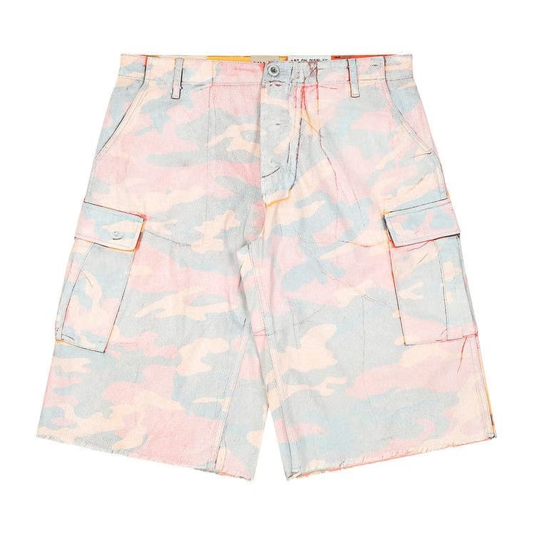 Gallery Dept. Camo Cut Off Shorts Orange