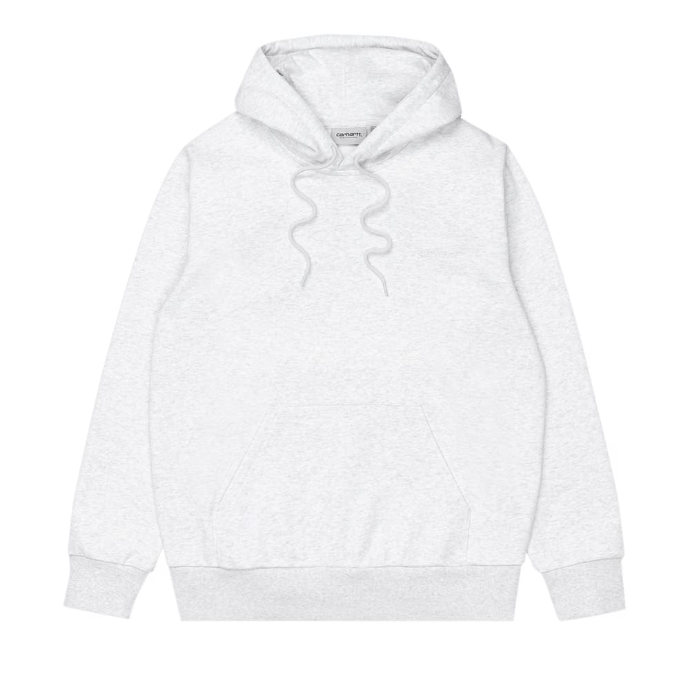 Carhartt WIP Script Embroidery Hoodie Ash Heather