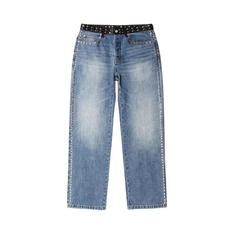 Stussy x Wales Bonner Studded Jean Washed Blue