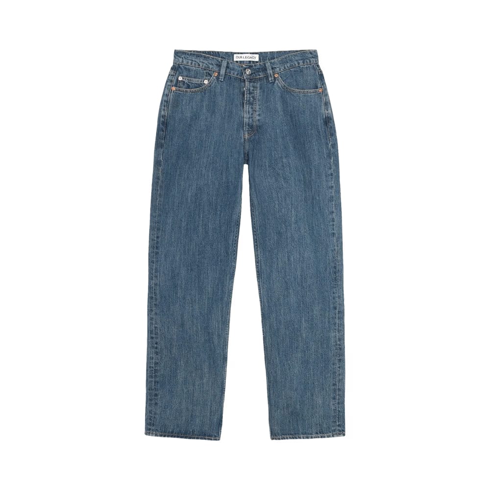 Stussy x Our Legacy Work Shop Work Cut Jean Blue Nep Wash