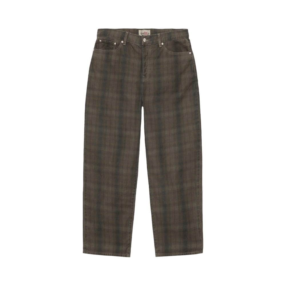 Stussy Big Ol' Plaid Jean Olive