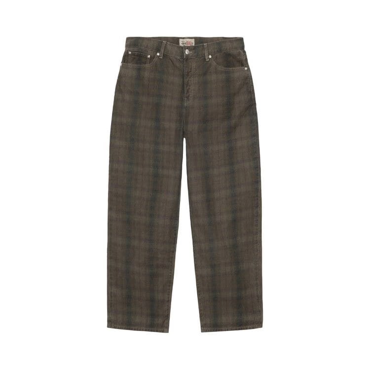 Stussy Big Ol' Plaid Jean Olive