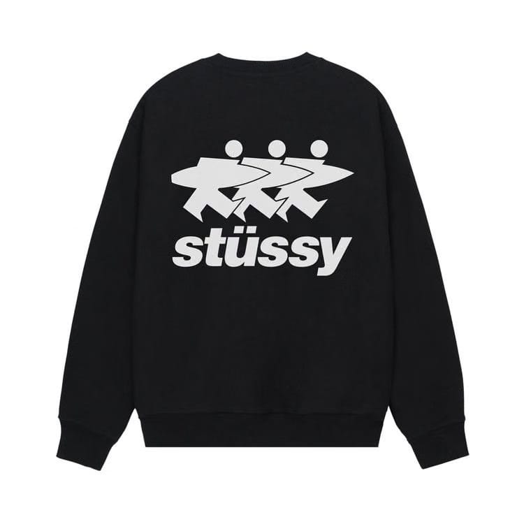Stussy Surfwalk Crew Black