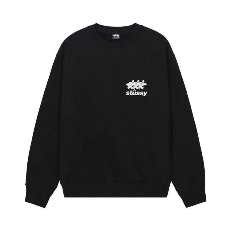 Stussy Surfwalk Crew Black