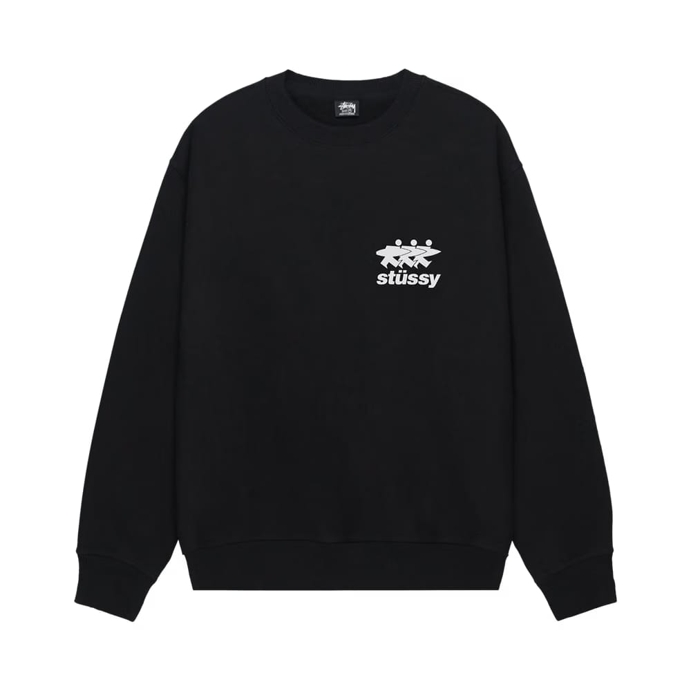 Stussy Surfwalk Crew Black