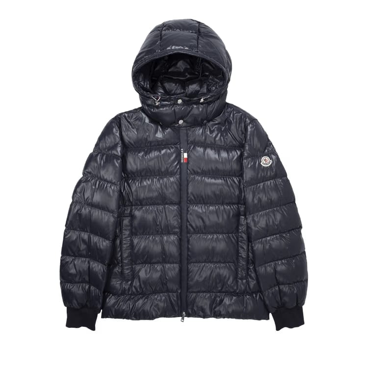 Moncler Cuvellier Shiny Puffer Jacket Navy