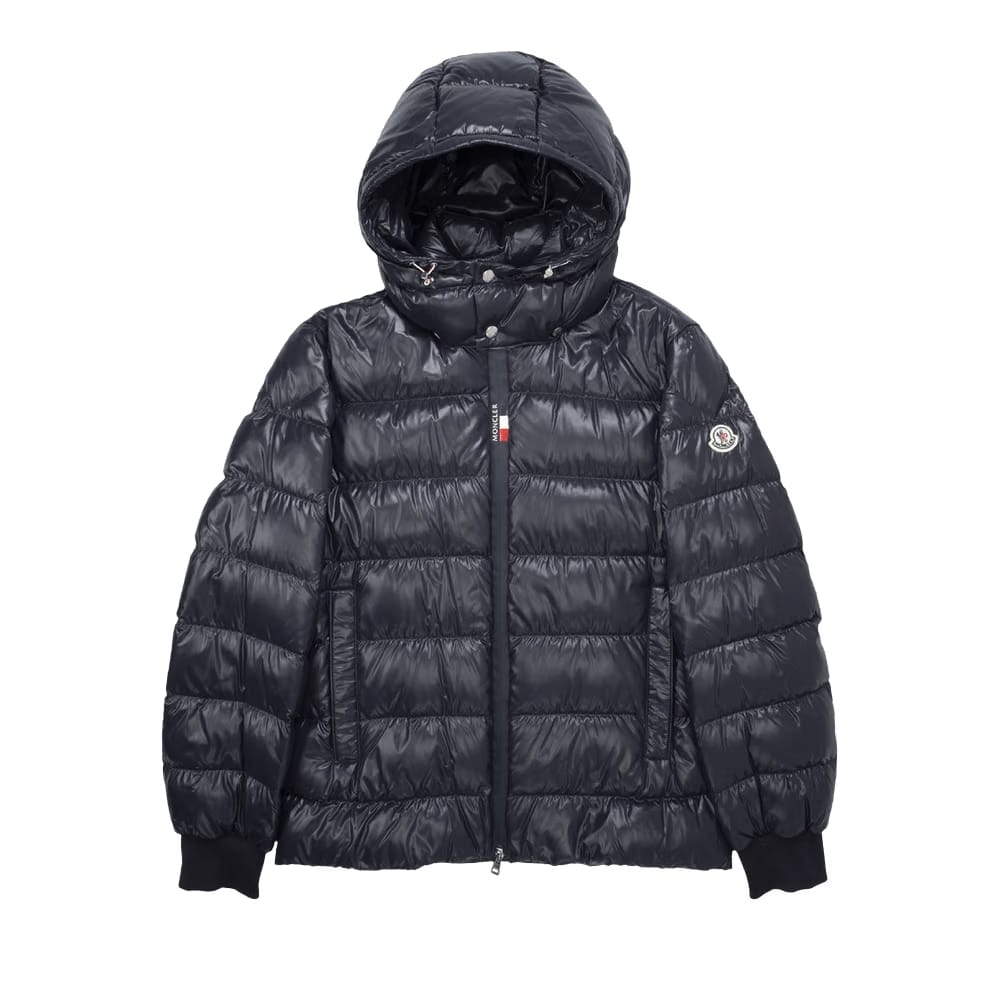 Moncler Cuvellier Shiny Puffer Jacket Navy