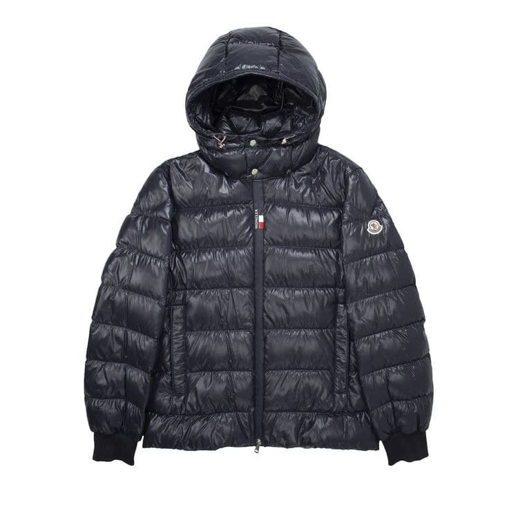 Moncler Cuvellier Shiny Puffer Jacket Navy
