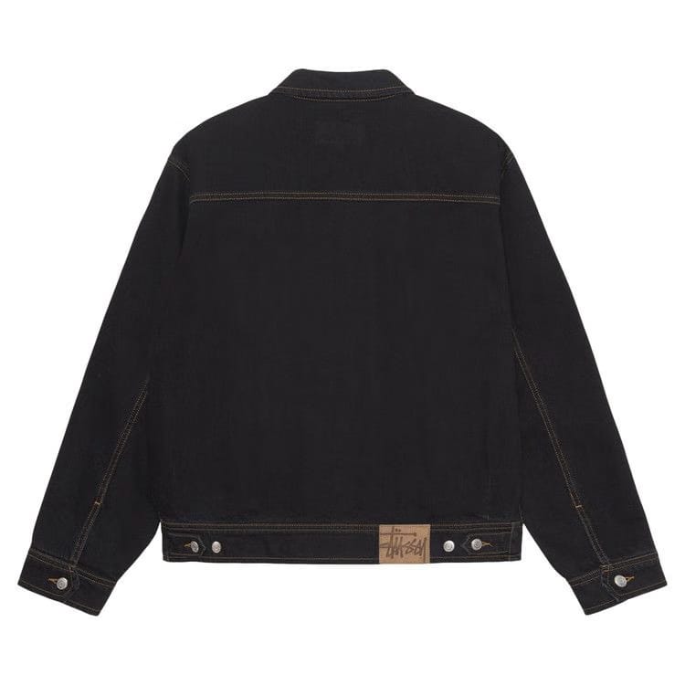 Stussy Zip Work Jacket Washed Black