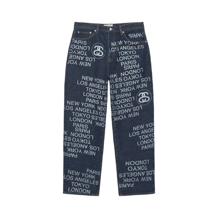 Stussy Big Ol' City Link Denim Jean One Wash