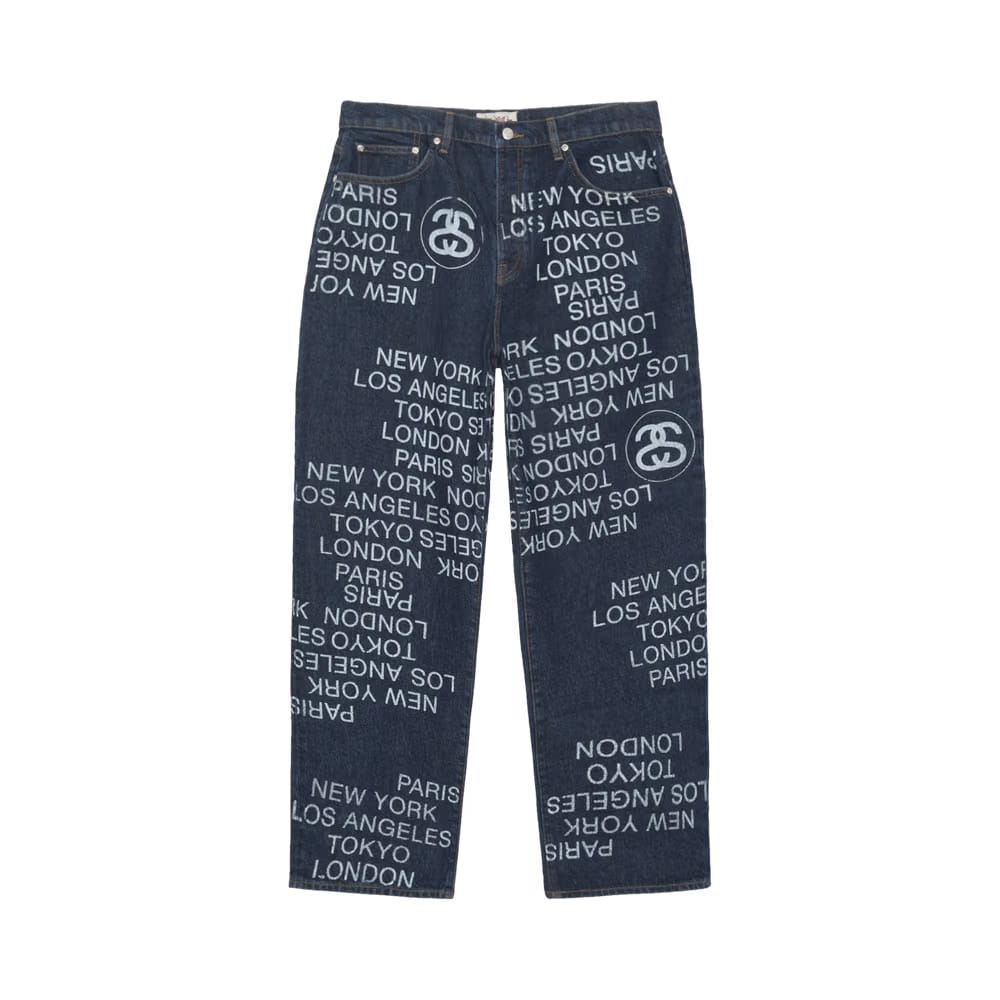 Stussy Big Ol' City Link Denim Jean One Wash