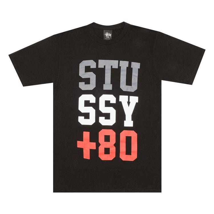 Stussy +80 T-Shirt Black