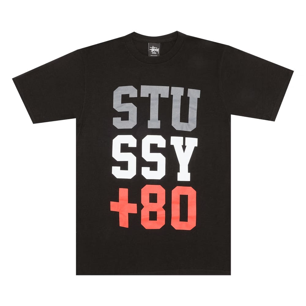 Stussy +80 T-Shirt Black