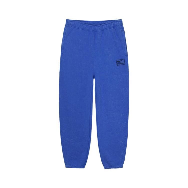 Stussy x Nike Acid Wash Fleece Pant Blue