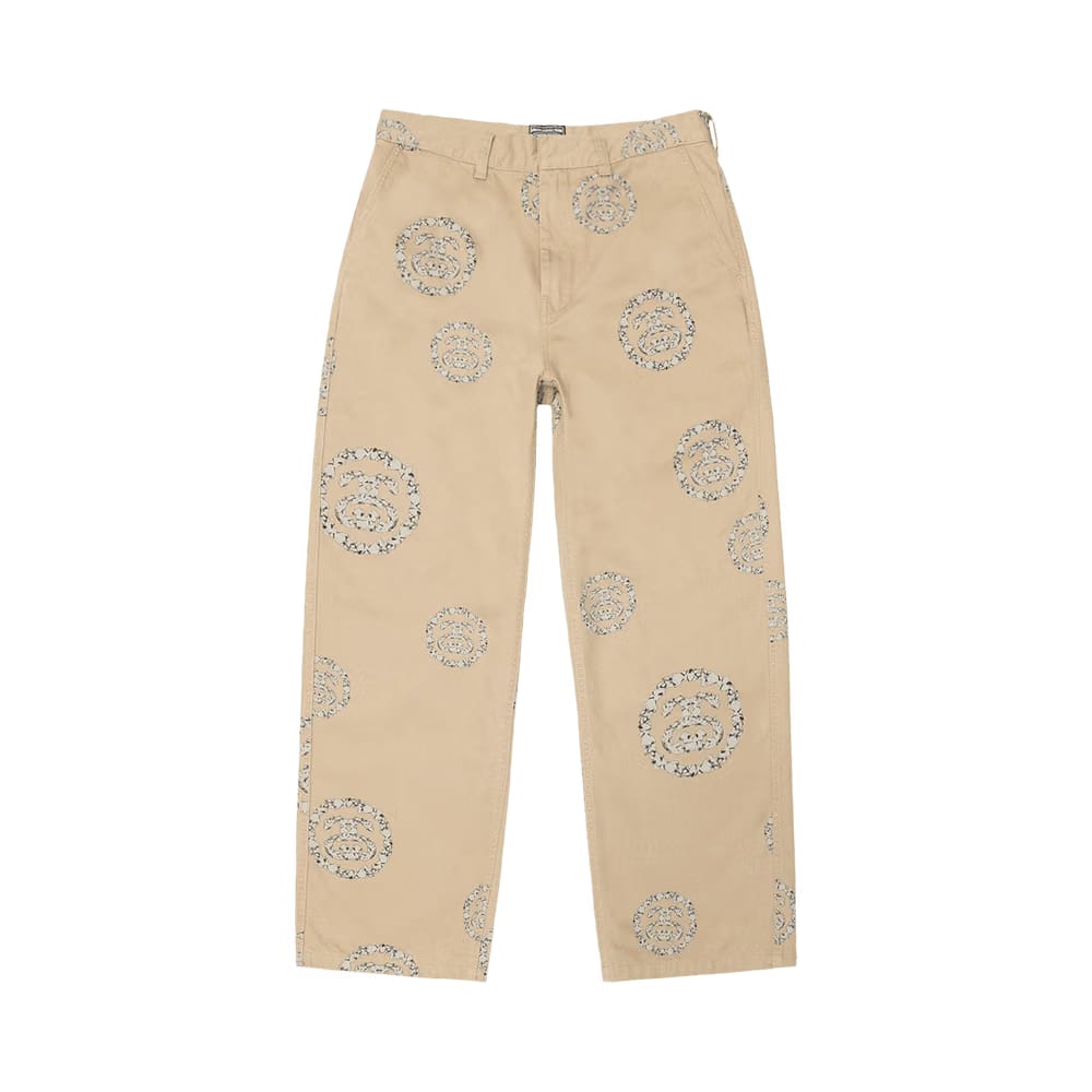 Stussy x Denim Tears SS Wreath Chino Pants Khaki