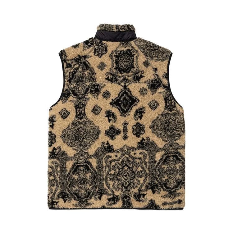 Carhartt WIP Prentis Vest Liner Dusty Hamilton Brown Verse Jacquard