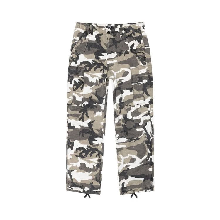 Stussy Ripstop Military Cargo Pant Snow Camo