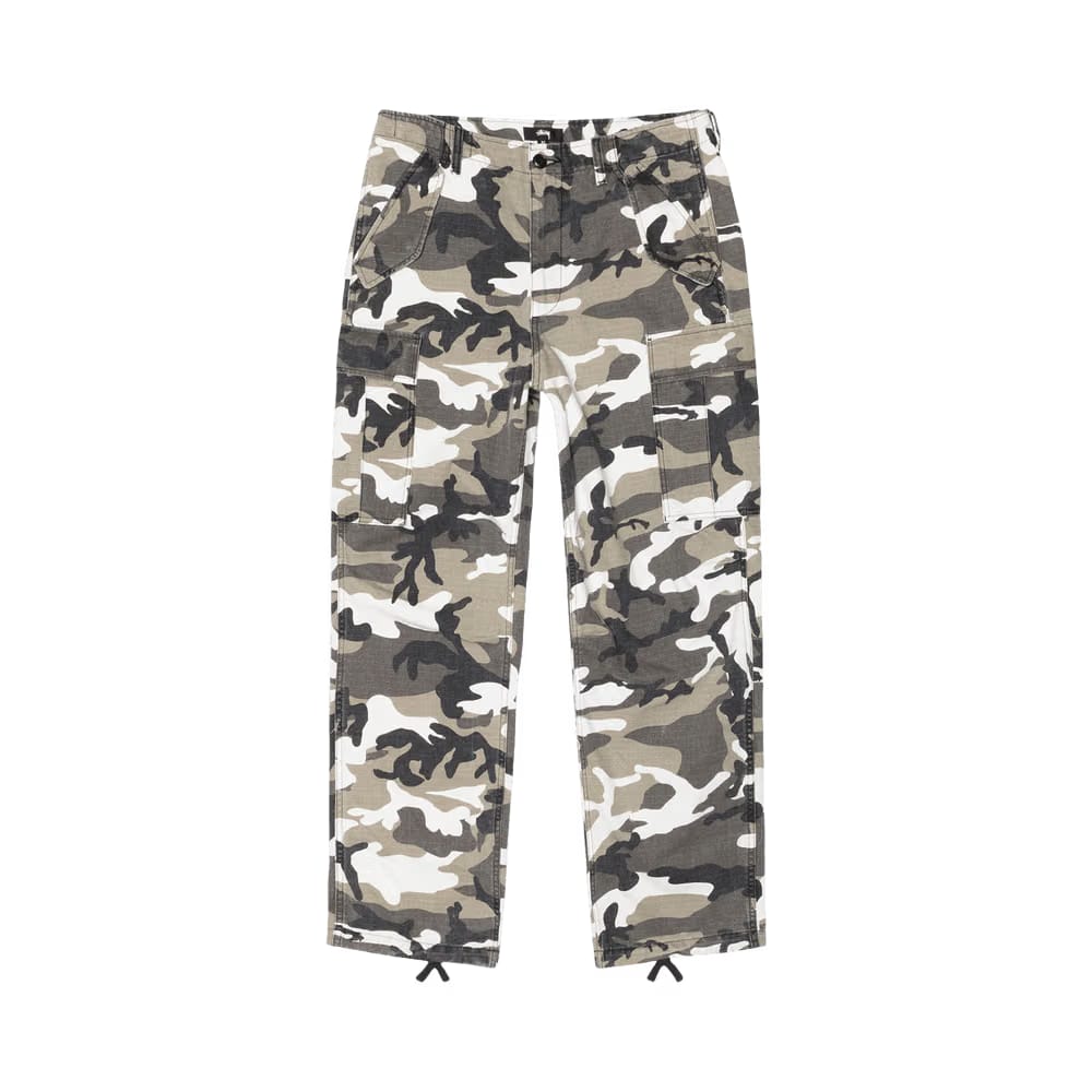 Stussy Ripstop Military Cargo Pant Snow Camo