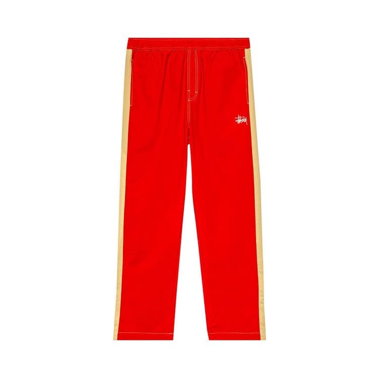 Stussy Panel Track Relaxed Pant Red