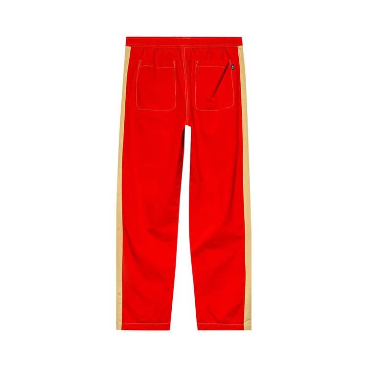Stussy Panel Track Relaxed Pant Red