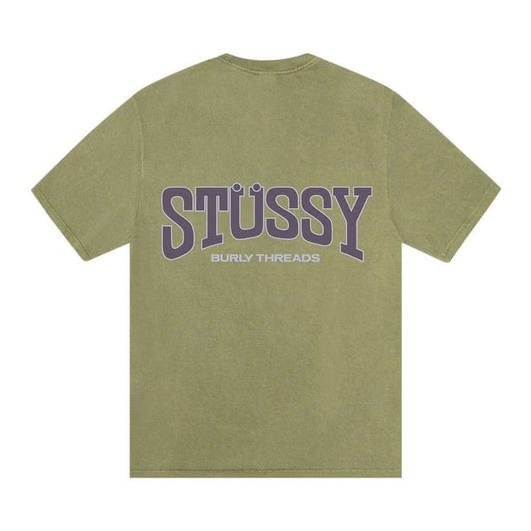 Stussy Burly Threads T-Shirt Olive
