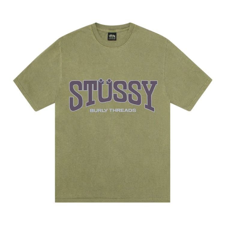 Stussy Burly Threads T-Shirt Olive