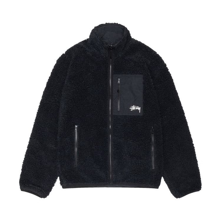 Stussy Sherpa Reversible Jacket Black