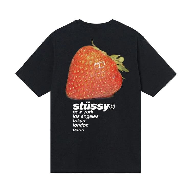 Stussy Strawberry T-Shirt Black