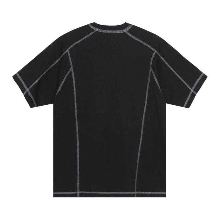 Stussy Wave Shorts-Sleeve Crew Black