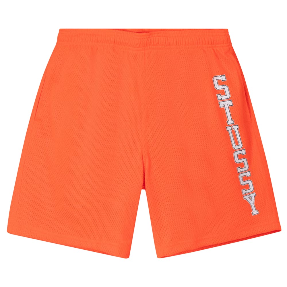 Stussy Collegiate Mesh Shorts Orange