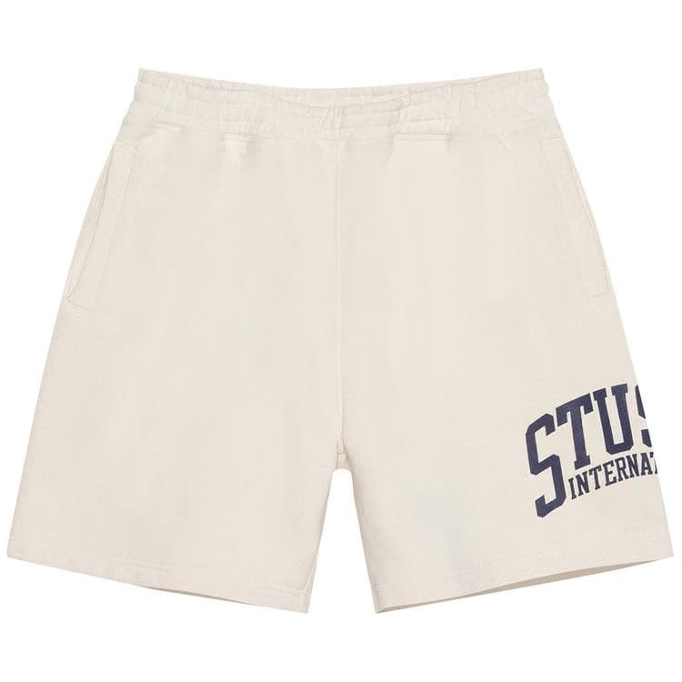 Stussy Fleece International Shorts Ivory
