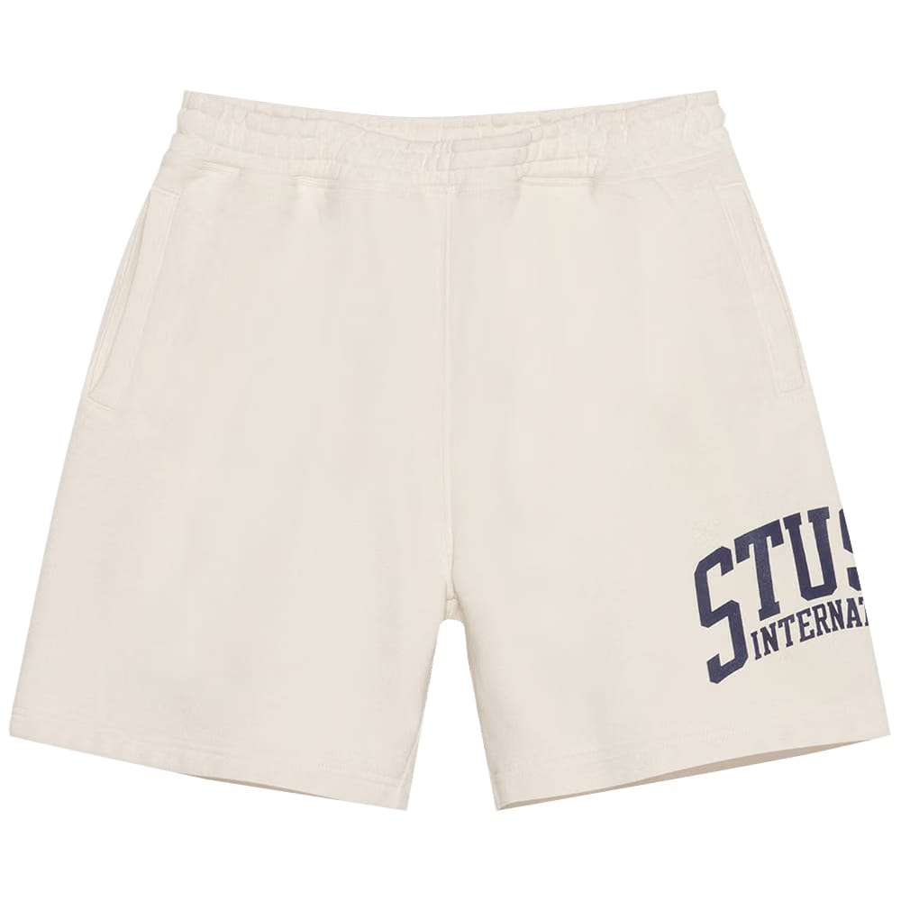Stussy Fleece International Shorts Ivory