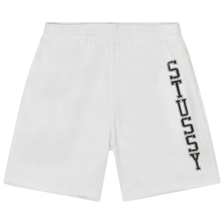 Stussy Collegiate Mesh Shorts White