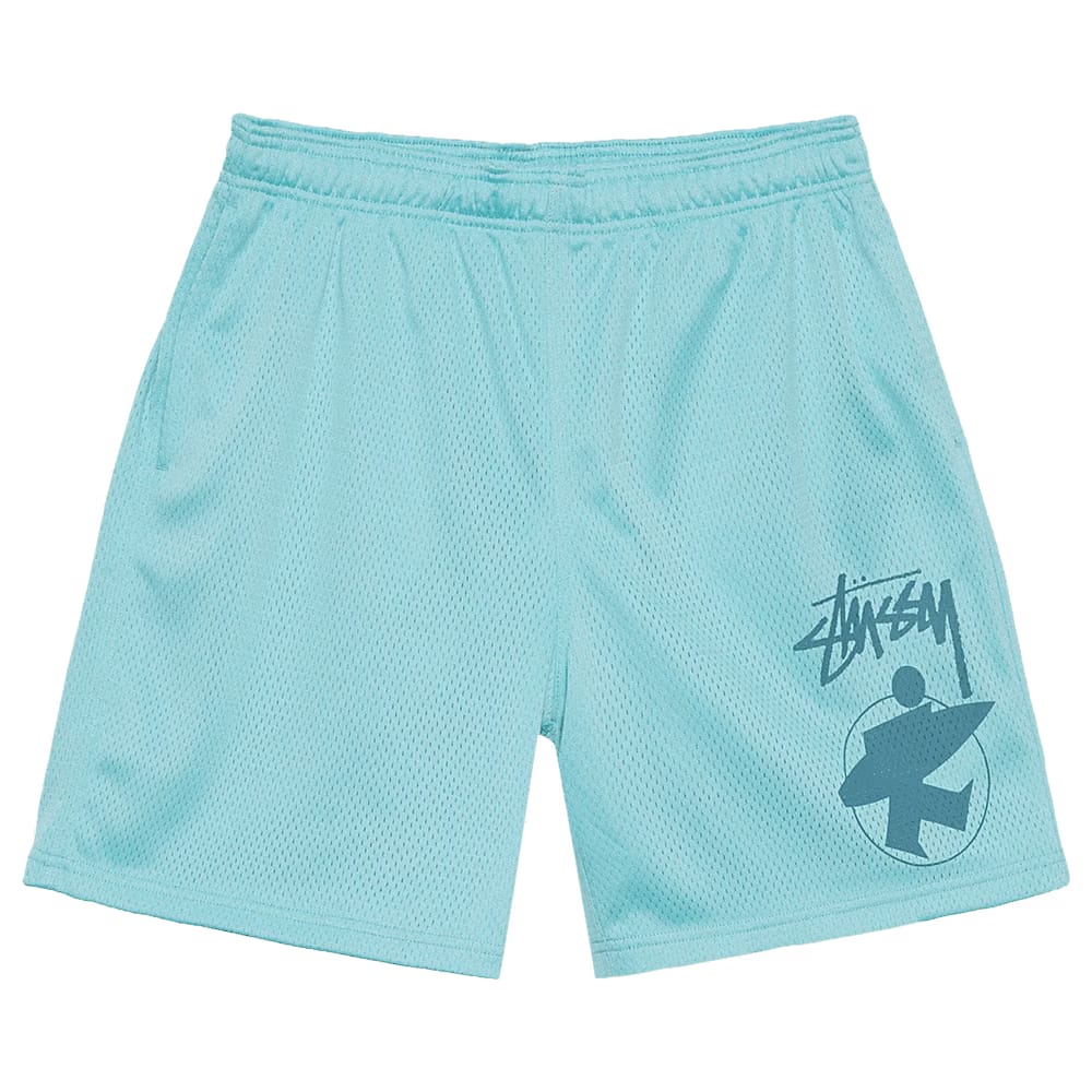 Stussy Surfman Mesh Shorts Aqua