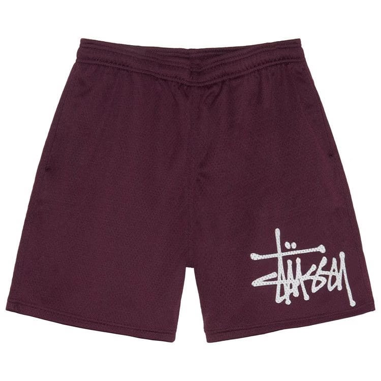 Stussy Big Basic Mesh Shorts Plum
