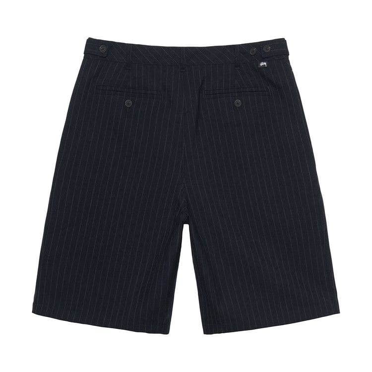 Stussy Stripe Volume Pleated Shorts Black