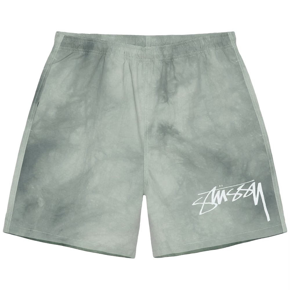 Stussy Wave Dye Nylon Shorts Sage