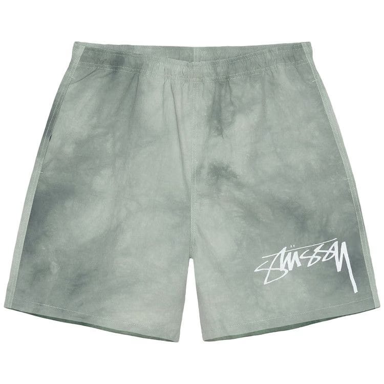 Stussy Wave Dye Nylon Shorts Sage