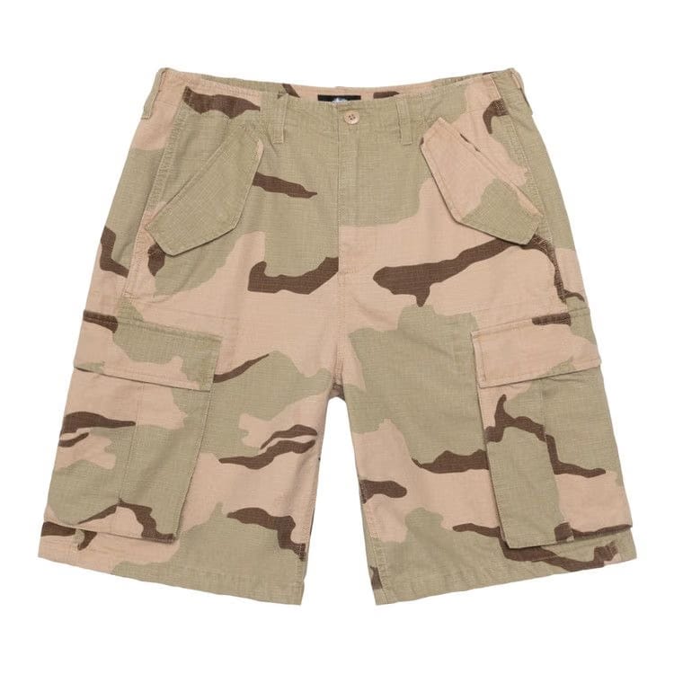 Stussy Cargo Shorts Ripstop Sand Camo