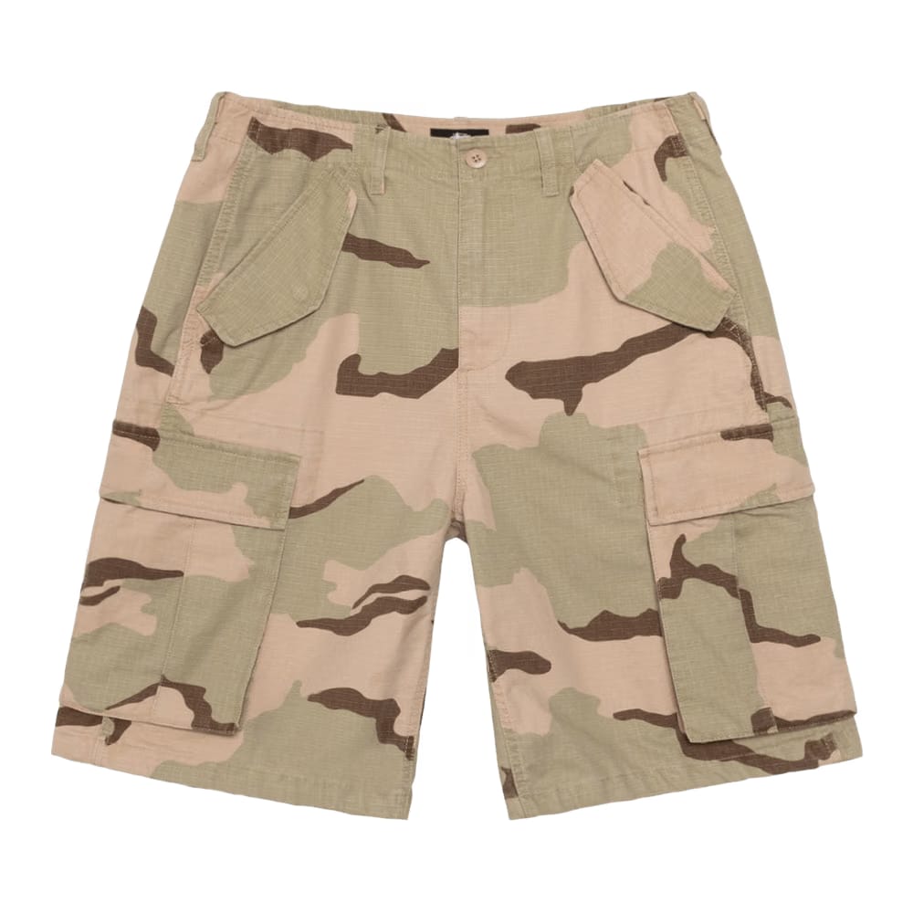 Stussy Cargo Shorts Ripstop Sand Camo