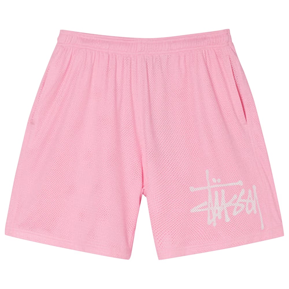 Stussy Big Basic Mesh Shorts Pink