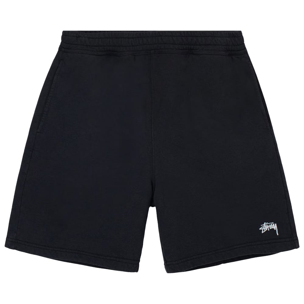 Stussy Overdyed Stock Logo Shorts Black