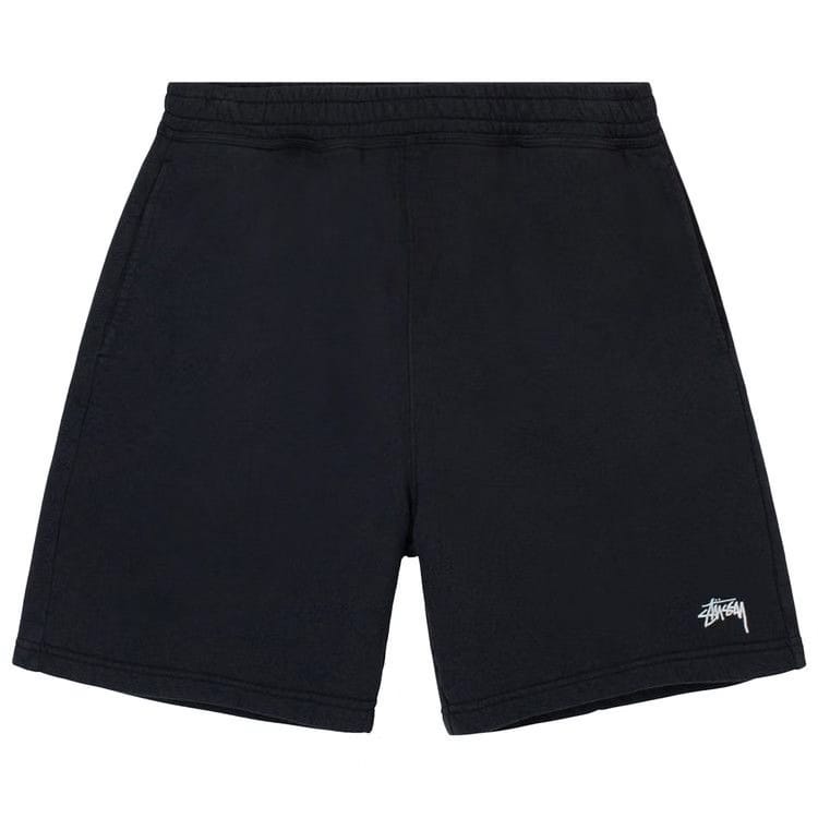 Stussy Overdyed Stock Logo Shorts Black