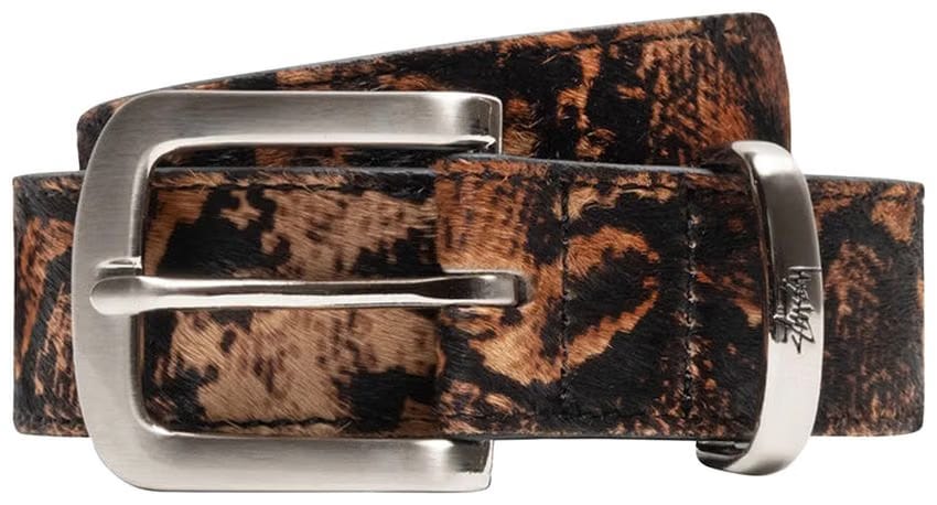 Stussy Animal Print Dress Belt Python