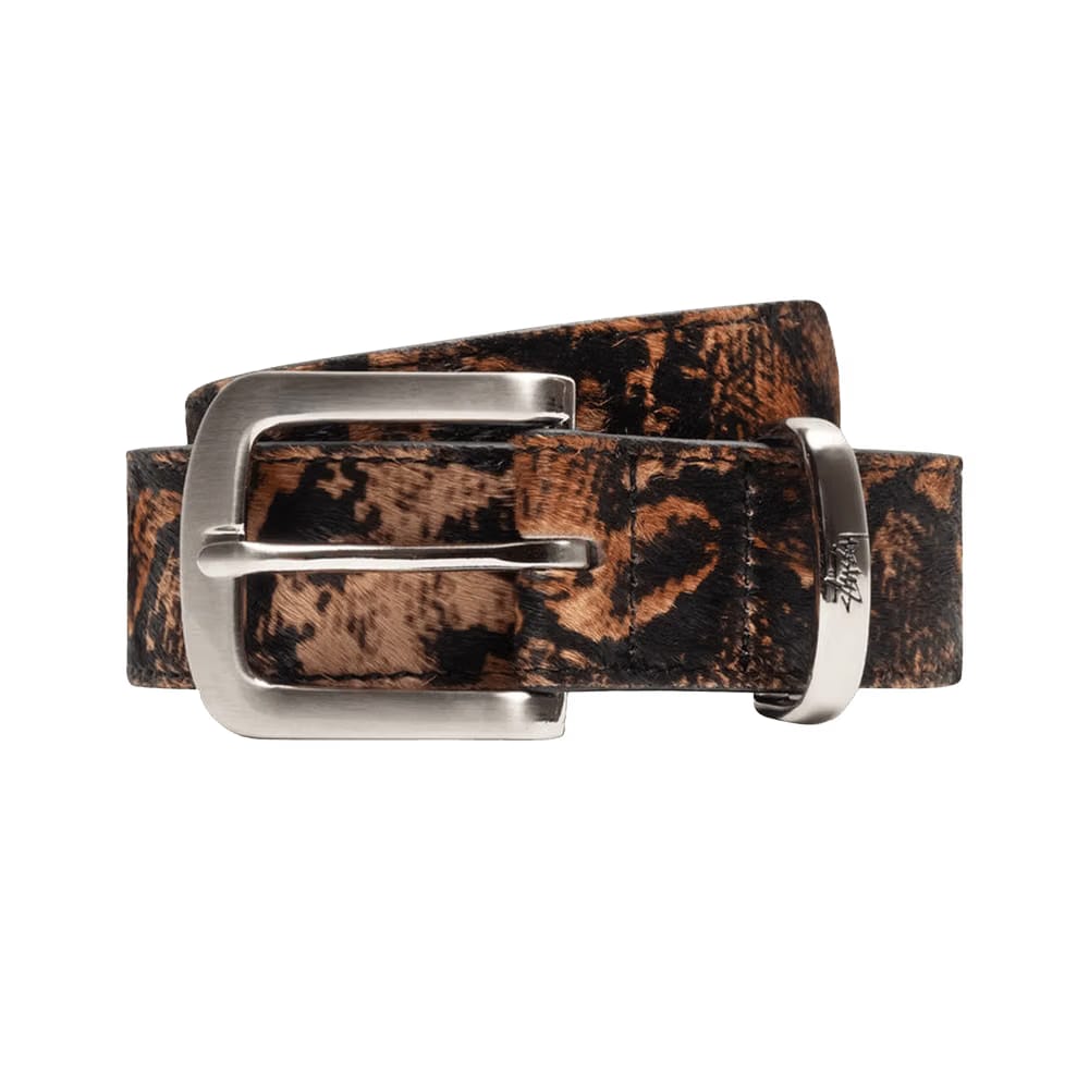 Stussy Animal Print Dress Belt Python